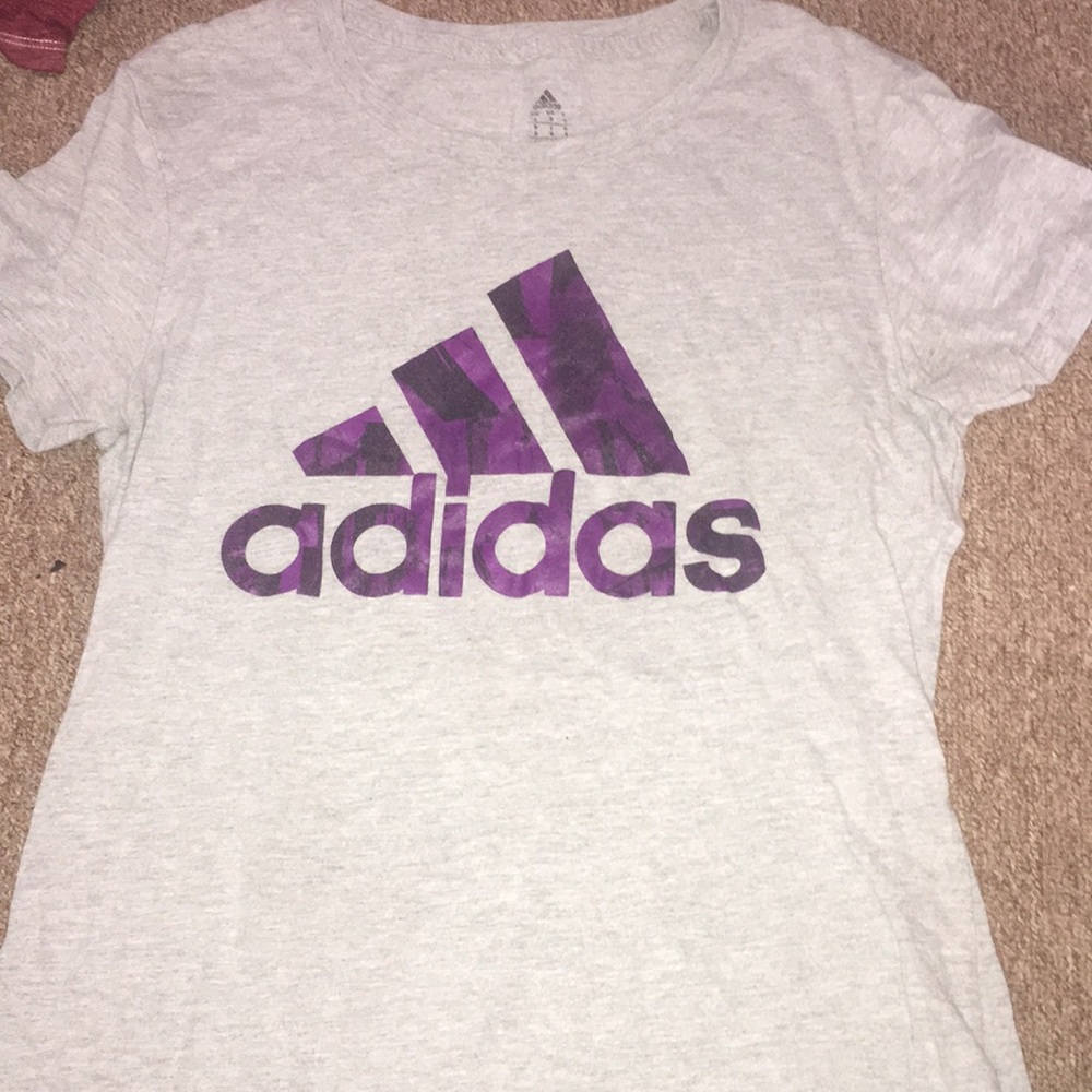 Gray adidas shirt